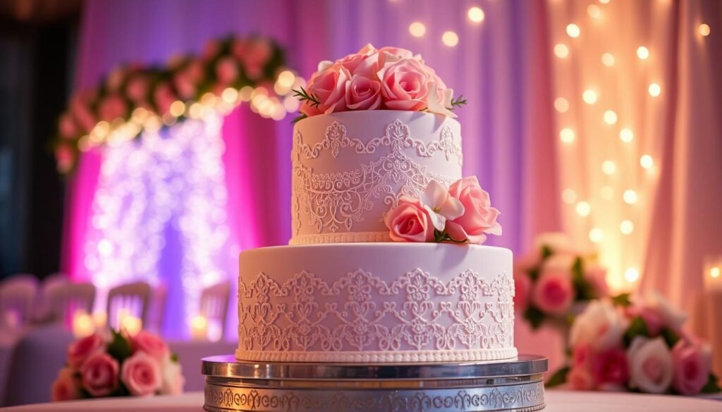 Two Tier Wedding Cake