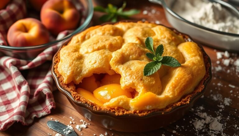 Peach Cobbler with Cake Mix